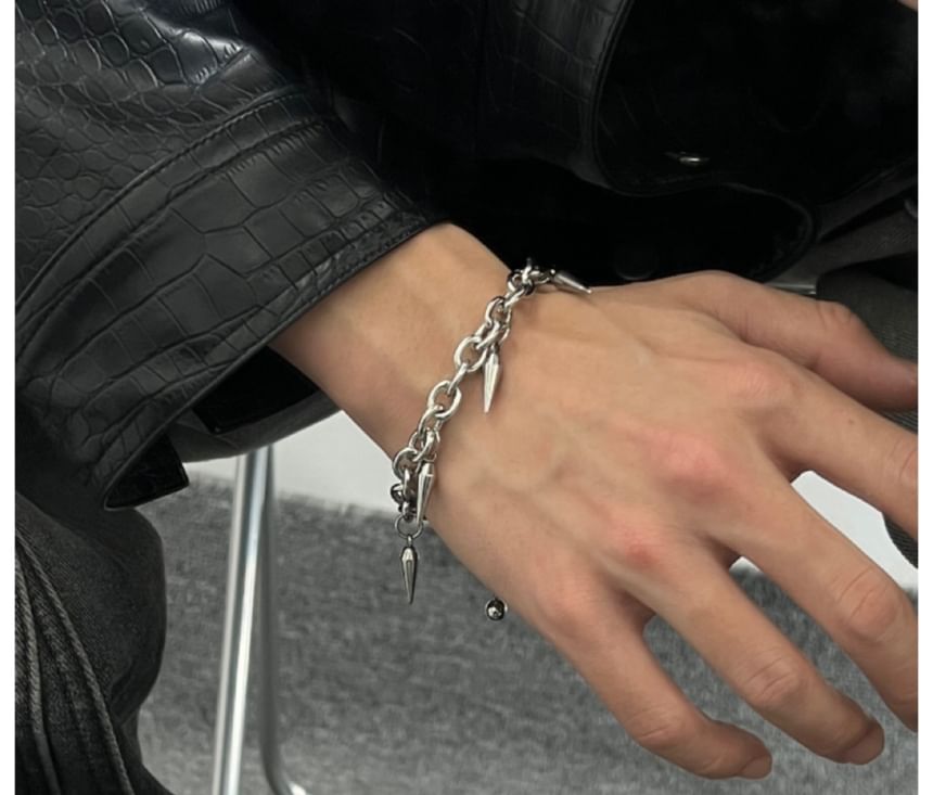 PANGU - Armband met studs en franjes