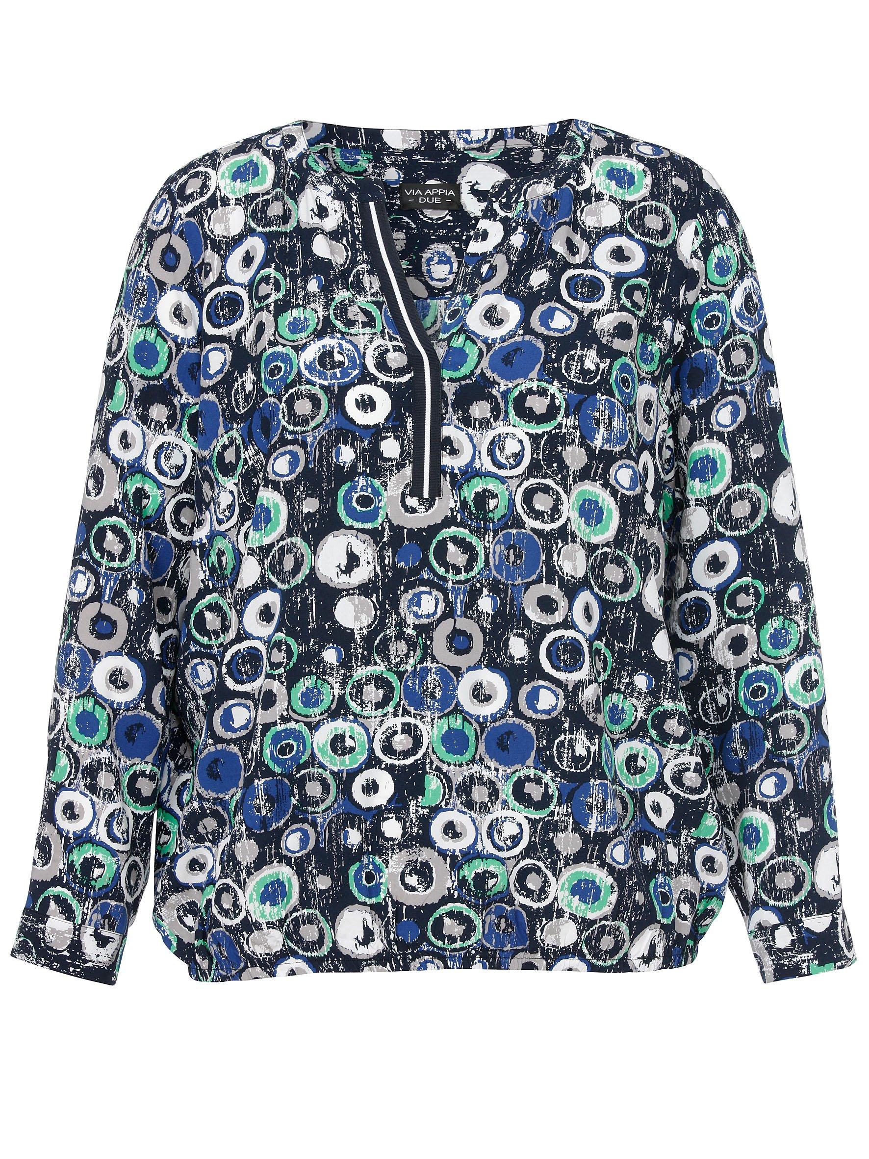Tunika mit V-Ausschnitt und floralem Print
