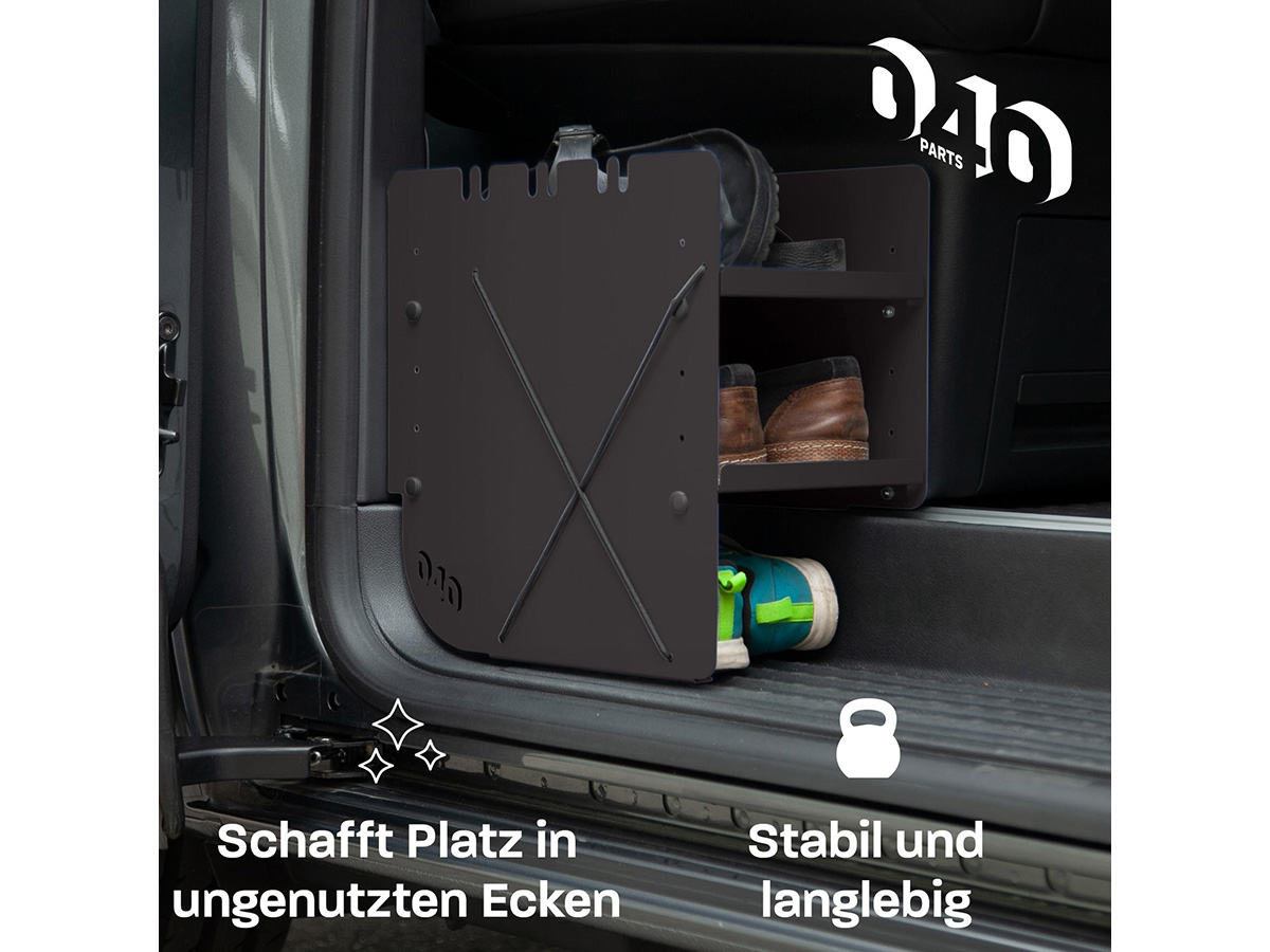 040 Parts passagierszijde VW T5–T6.1 schoenenrek - Black