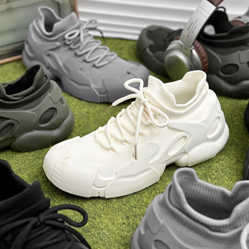 Tanzanite - Effen veterschoenen
