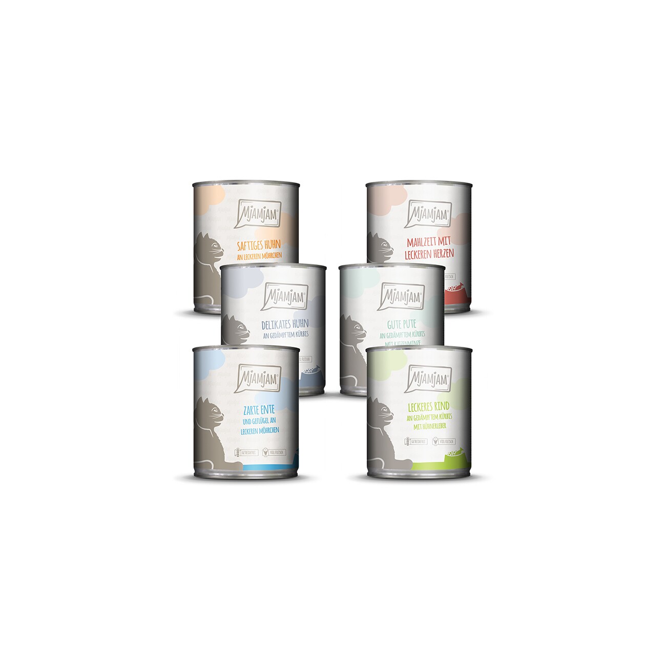 MjAMjAM Nassfutter Katze Adult, Mixpaket 6x800 g Mixpaket 3