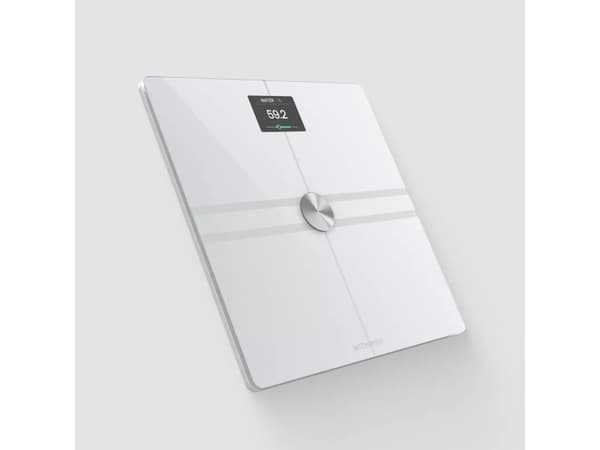 Withings Body Comp - skala med kroppsvektanalyse og pulsmåling. Medisinsk utstyr (hvit)