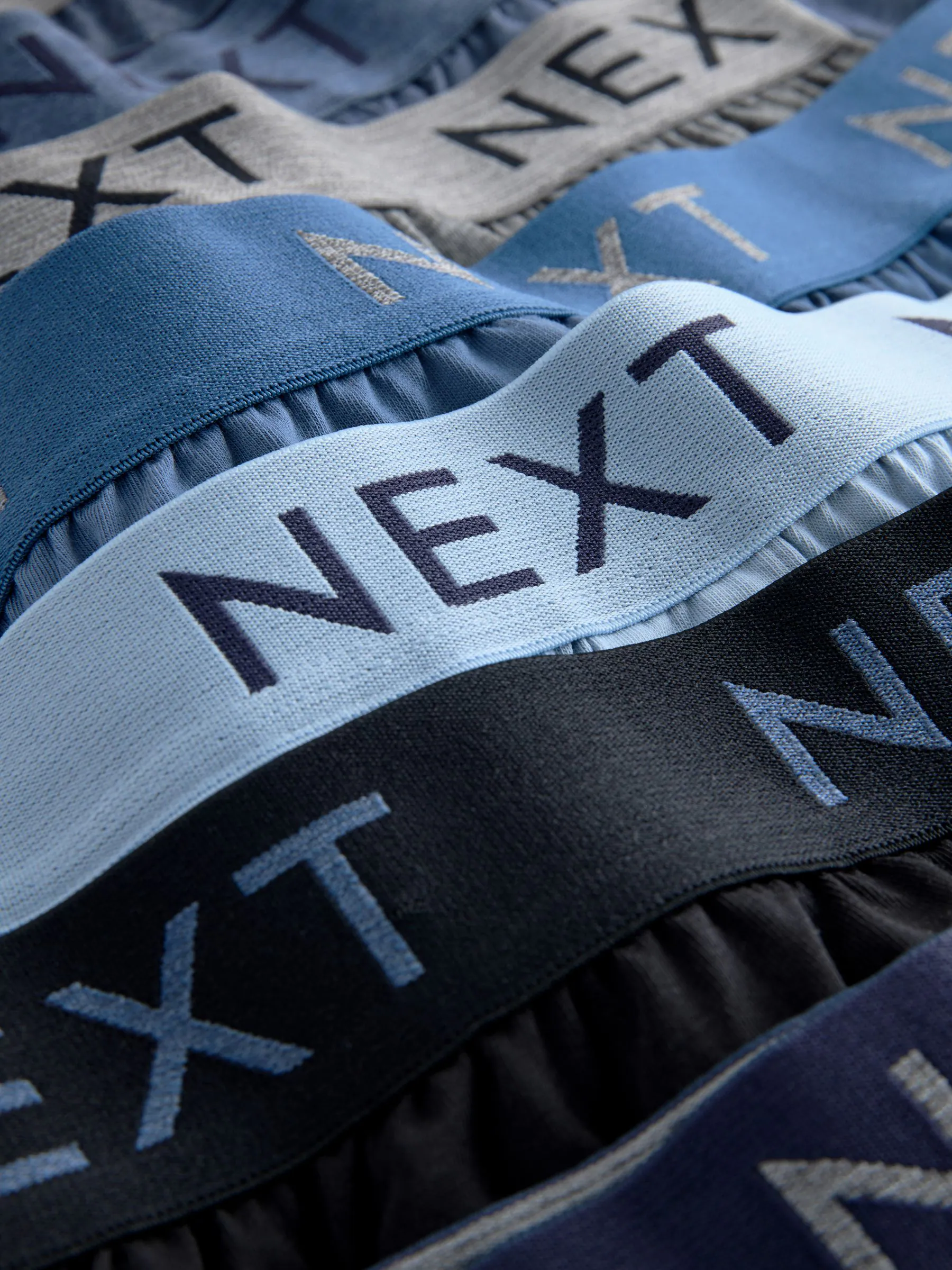 Gemêleerd blauw/grijs - Boxershorts met wijde pasvorm