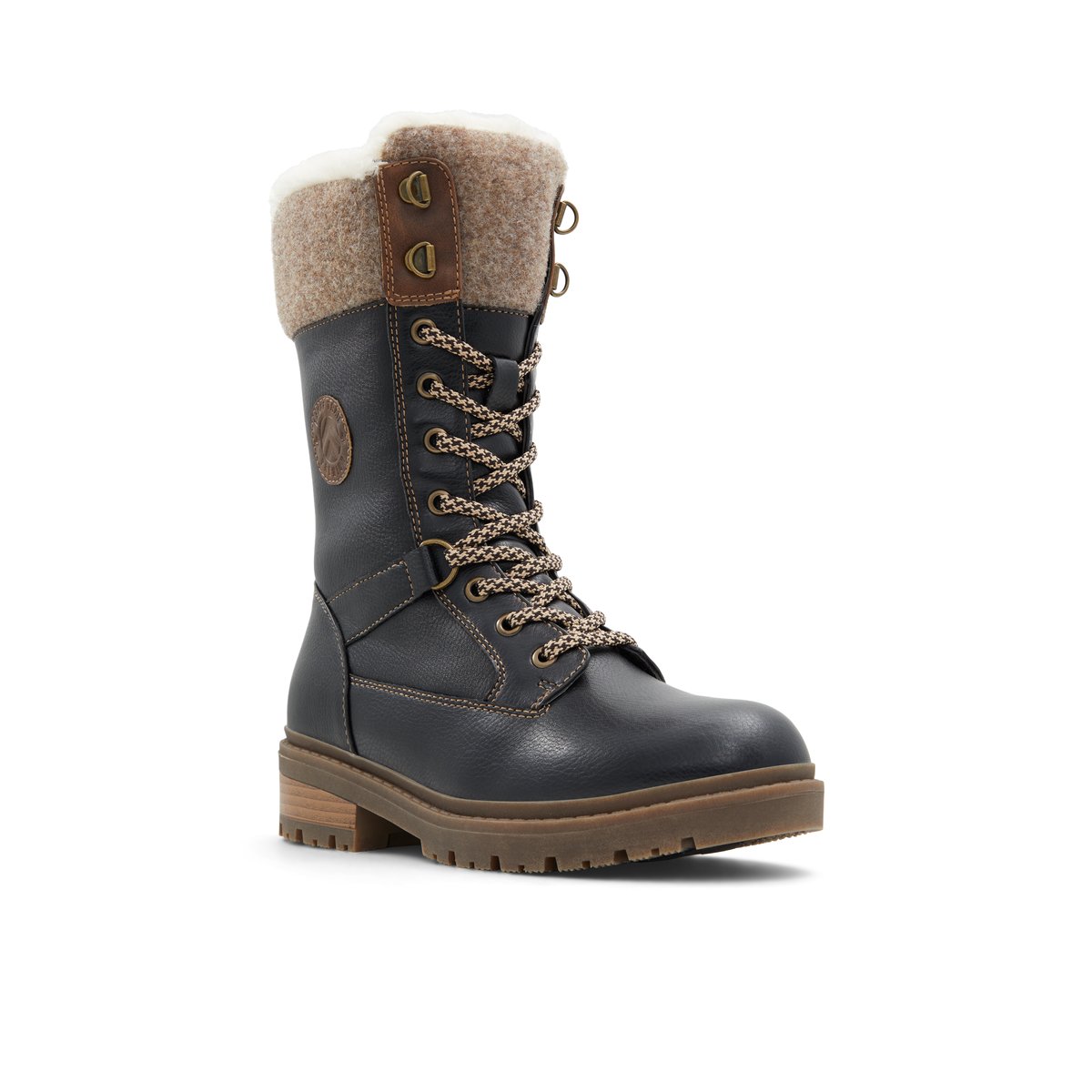 BANFF TRAIL PREMIUM-Sevoican-Bottes mi-mollet d'hiver - Semelle tracteur - Noir