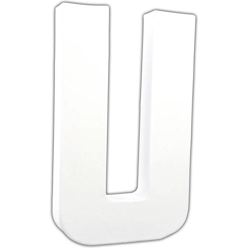 Lettre U 20,5cm - Blanc