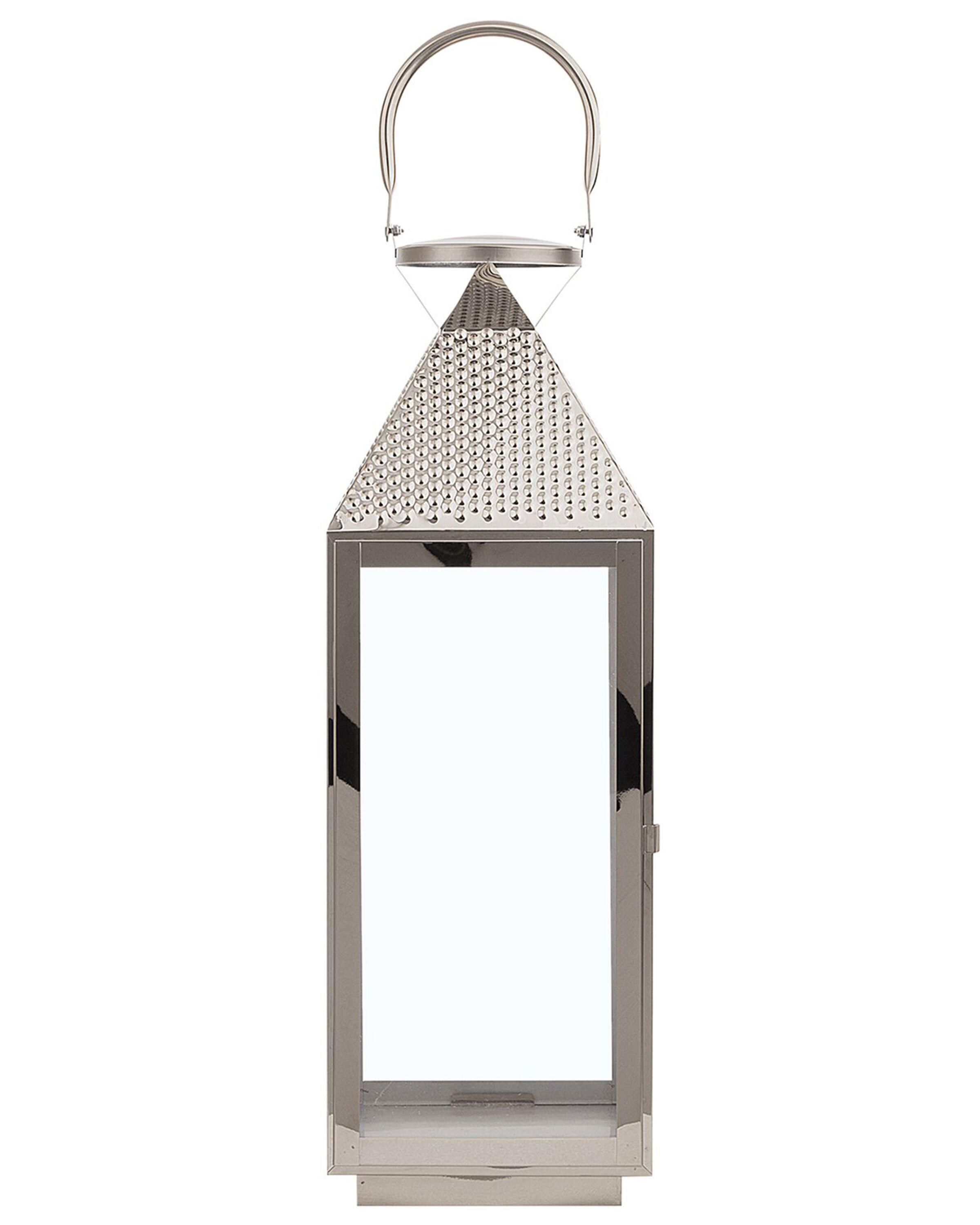 Lantaarn BALI Roestvrij staal 55 cm Zilver