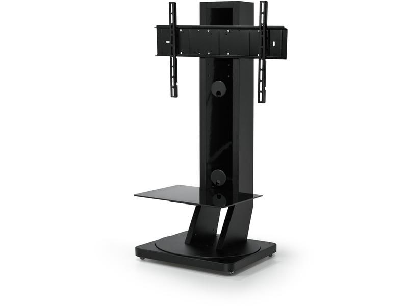 PureMounts TV-Trolley GI-PM-140S Schwarz Höhenverstellbarer, schwenkbarer TV-Standufss bis 75