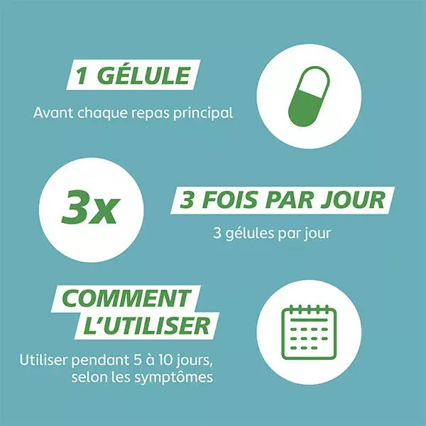 GAVIDigest Flatulences & Ballonnements soulage et prévient les symptômes intestinaux récurrents x15