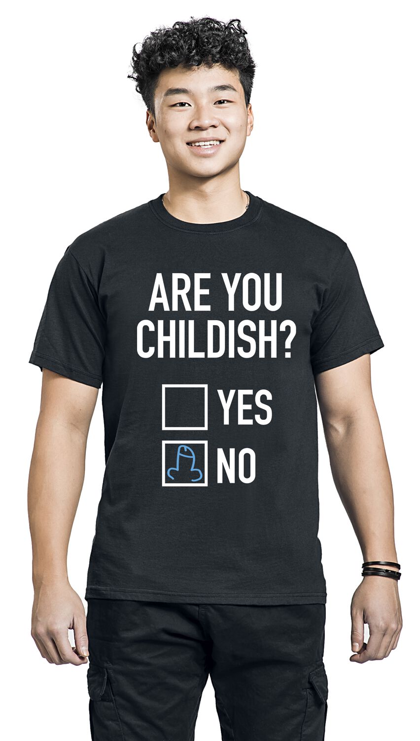 Are you childish | Slogans T-Shirt Manches courtes