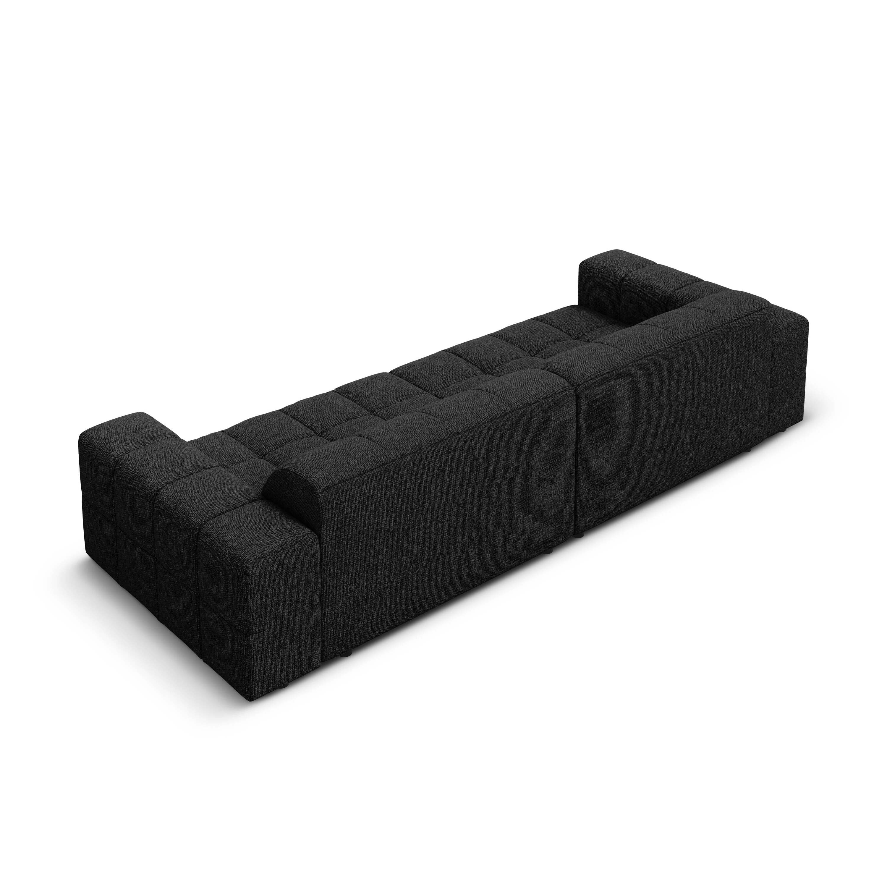 Cosmopolitan Design Chicago 4-zitsbank - Chenille - Zwart