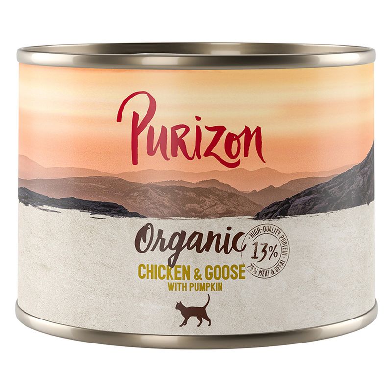 Lot économique Purizon Organic bio 24 x 200 g - sans céréales