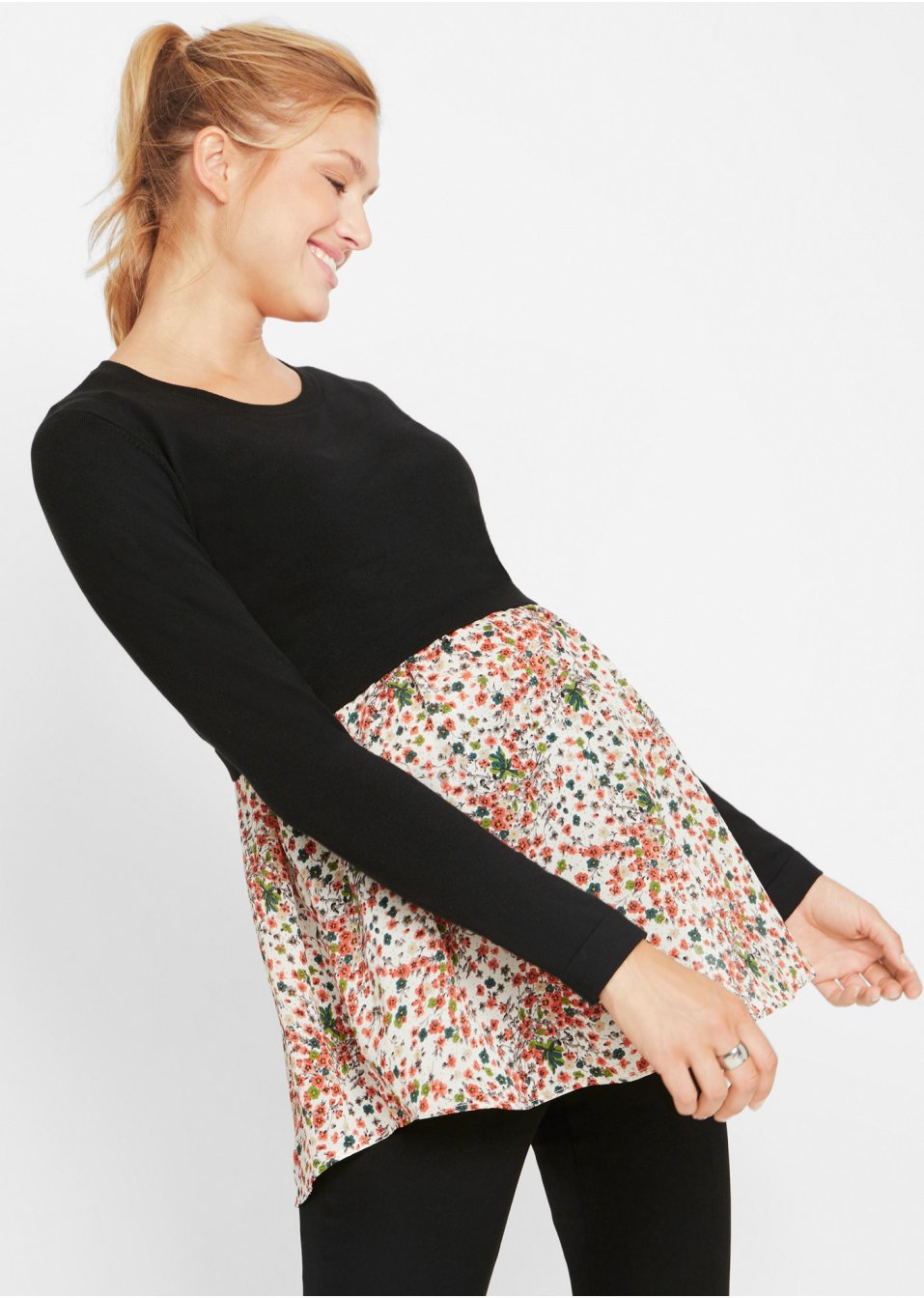 Pull de grossesse  2 en 1 avec fonction allaitement