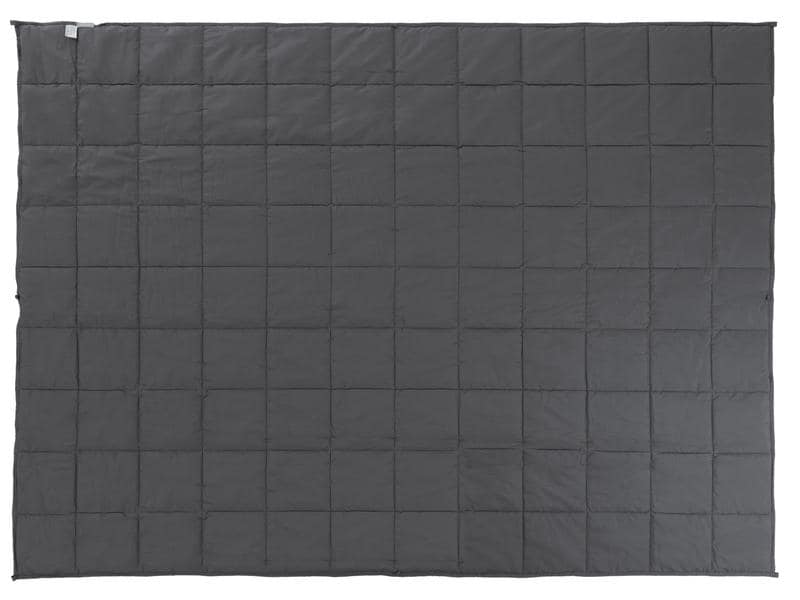 COCON Gewichtsdecke 9 kg, 160 x 210 cm, Grau Therapiedecke mit Samtbezug für entspannte Nächte