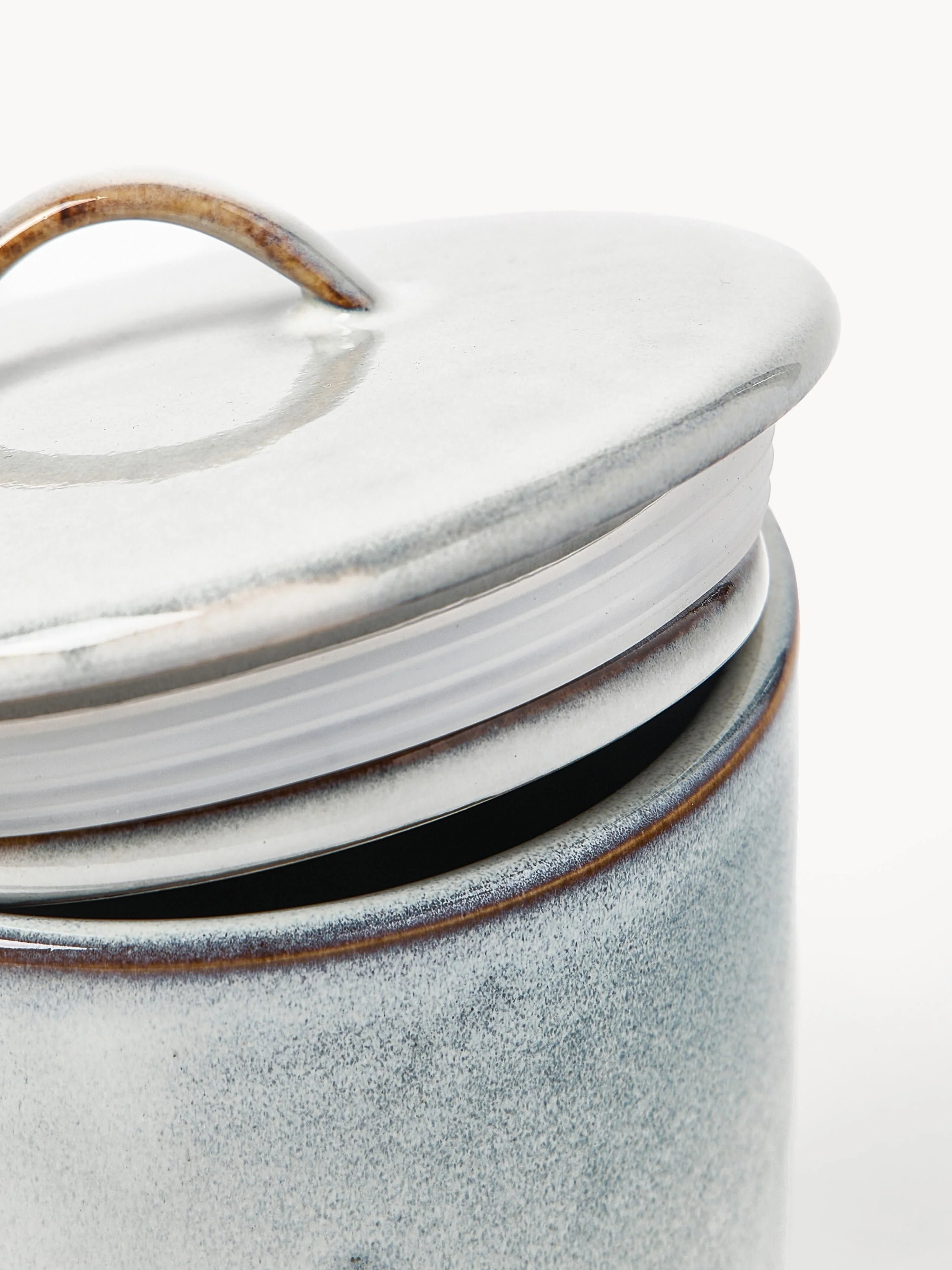 Handgemaakte opbergpot Nordic Sand