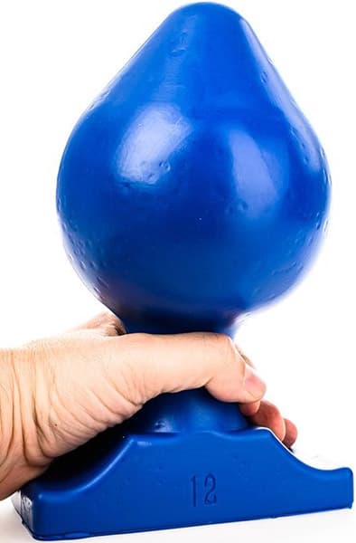 All Blue Vinyl Anal Plug 22,5 cm Grovere analplugg