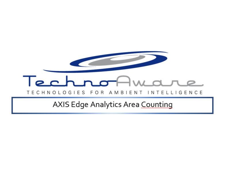 Technoaware Videoanalyse VTrack Are Counting AXIS Edge Videoanalyse-Software (Personenschutz/Verkaufsunterstützung/Personenzählung)