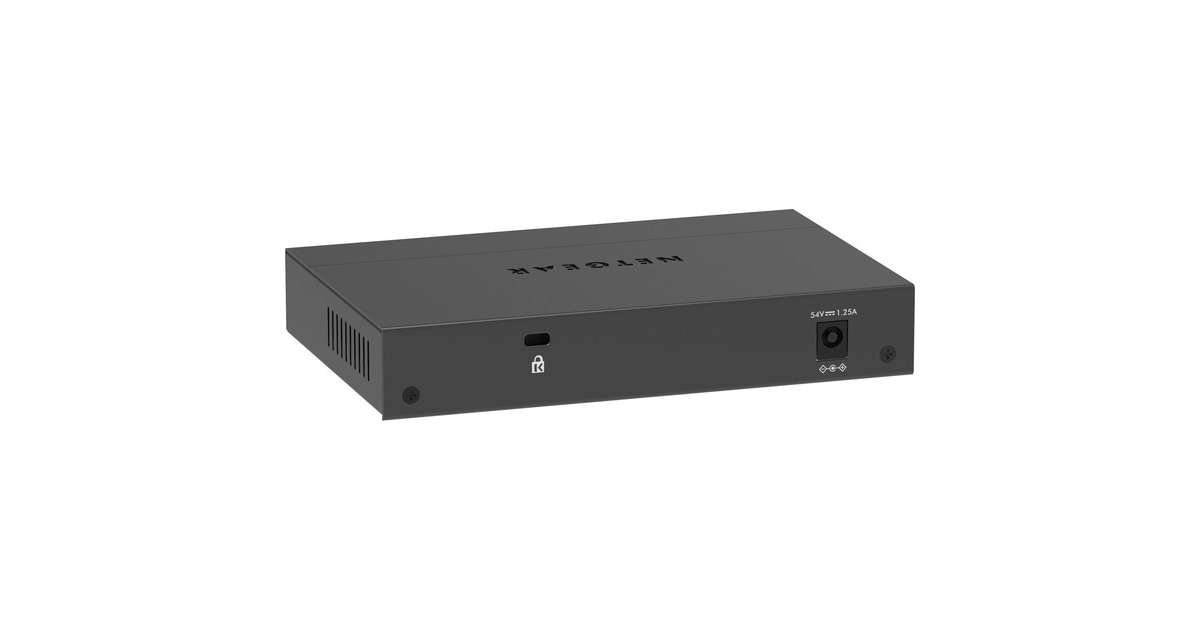 Netgear5-Port PoE+ Gigabit Ethernet SOHO Unmanaged Switch (GS305P)  (Zwart)