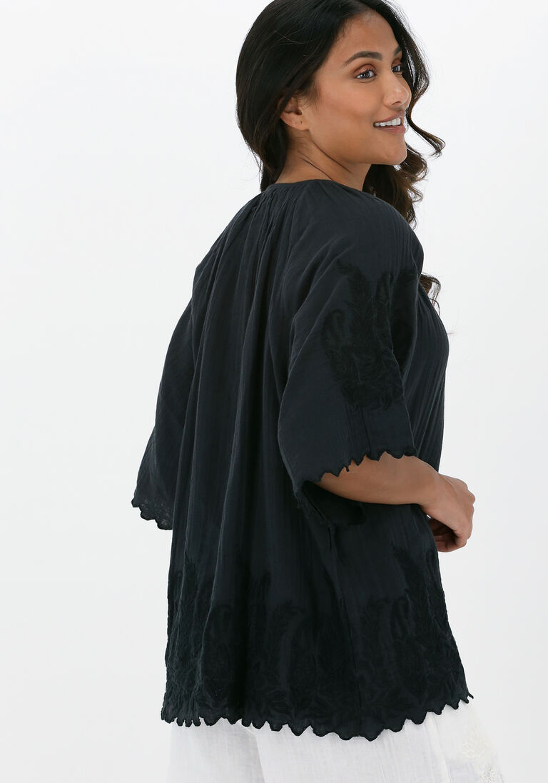 SISSEL EDELBO antraciet sissel edelbo blouse sandra organic cotton blouse