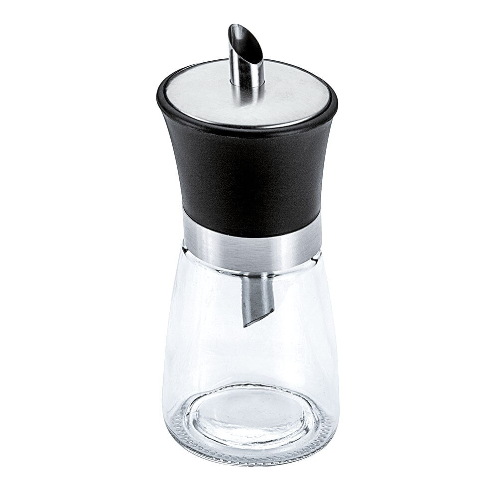 metaltex Zuckerstreuer 150 ml schwarz/silberfarbig