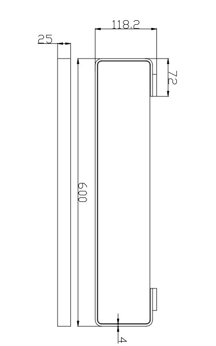 Eastbrook Vercelli messing glazen planchet chroom