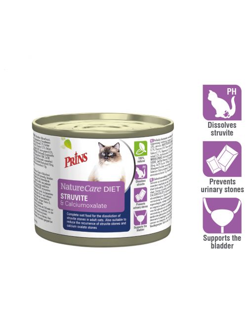 Prins Naturecare Diet Cat Struvite - Kattenvoer - 200 g