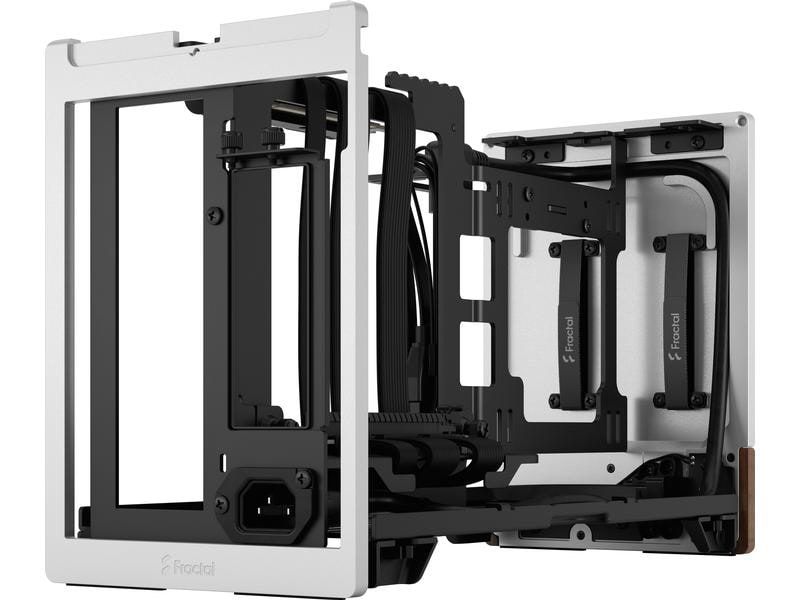 Fractal Design PC-Gehäuse Terra Silver Kompaktes Mini-ITX Gehäuse mit stilvoller, moderner Optik