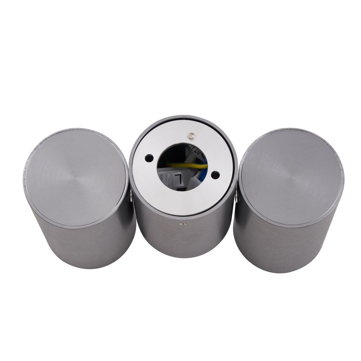 Design opbouwspot gunmetal GU10 50mm 2-lichts kantelbaar - Michael