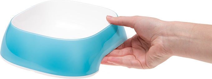 Ferplast honden- en kattenvoerbak Glam blauw 23,5 x 22,5 x 7 cm