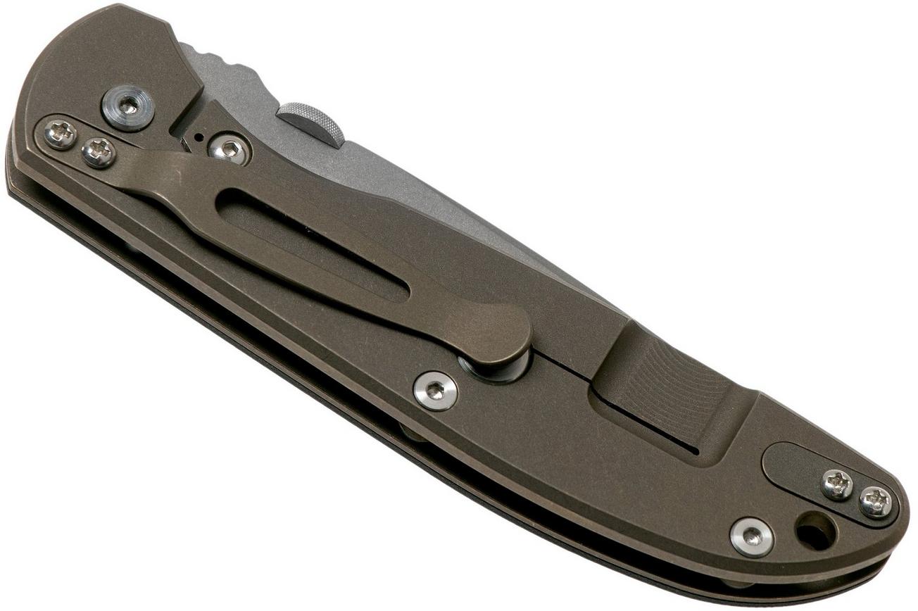 Rick Hinderer FireTac Recurve Battle Bronze, Black G10 zakmes, Rick Hinderer design