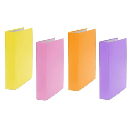 Livepac Office Ringbuch DIN A5, 2-Ring, 4 Stück je 1x in gelb, orange, pink und lila