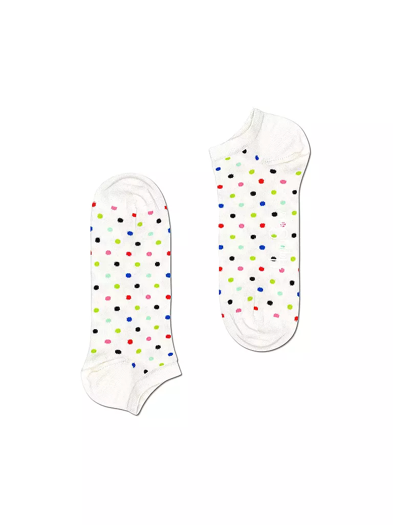 HAPPY SOCKS Herren Sneaker Socken DOT bunt weiss