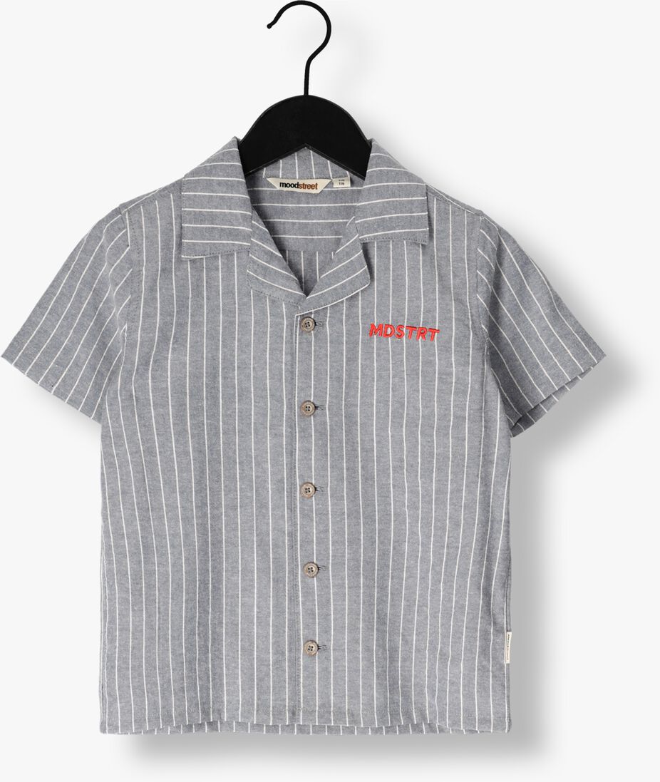 MOODSTREET blauwe moodstreet casual overhemd boys short sleeve shirt