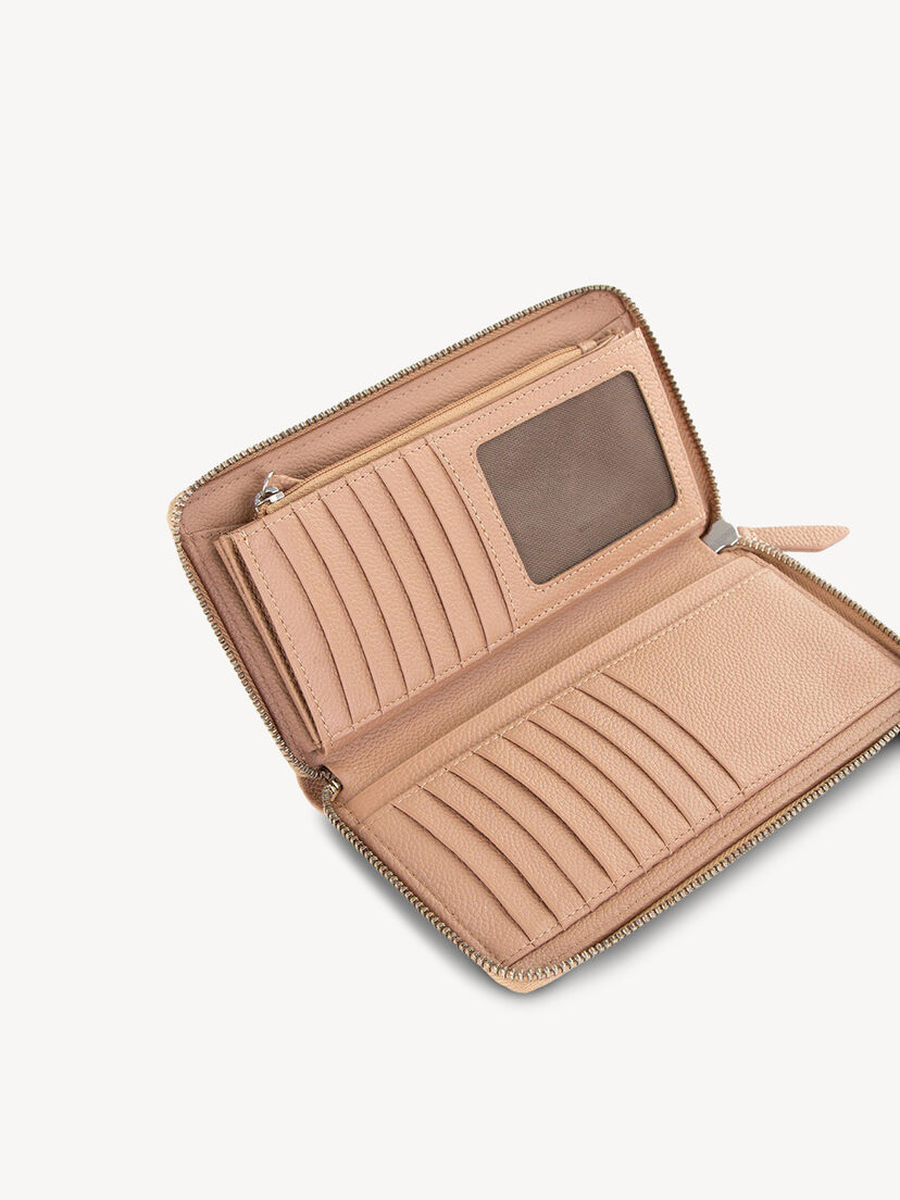 Leren Portemonnee - beige