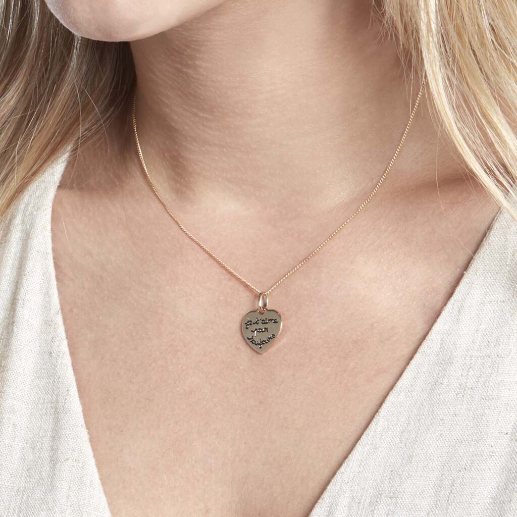 Pendentif Stephie Plaqué Or Jaune