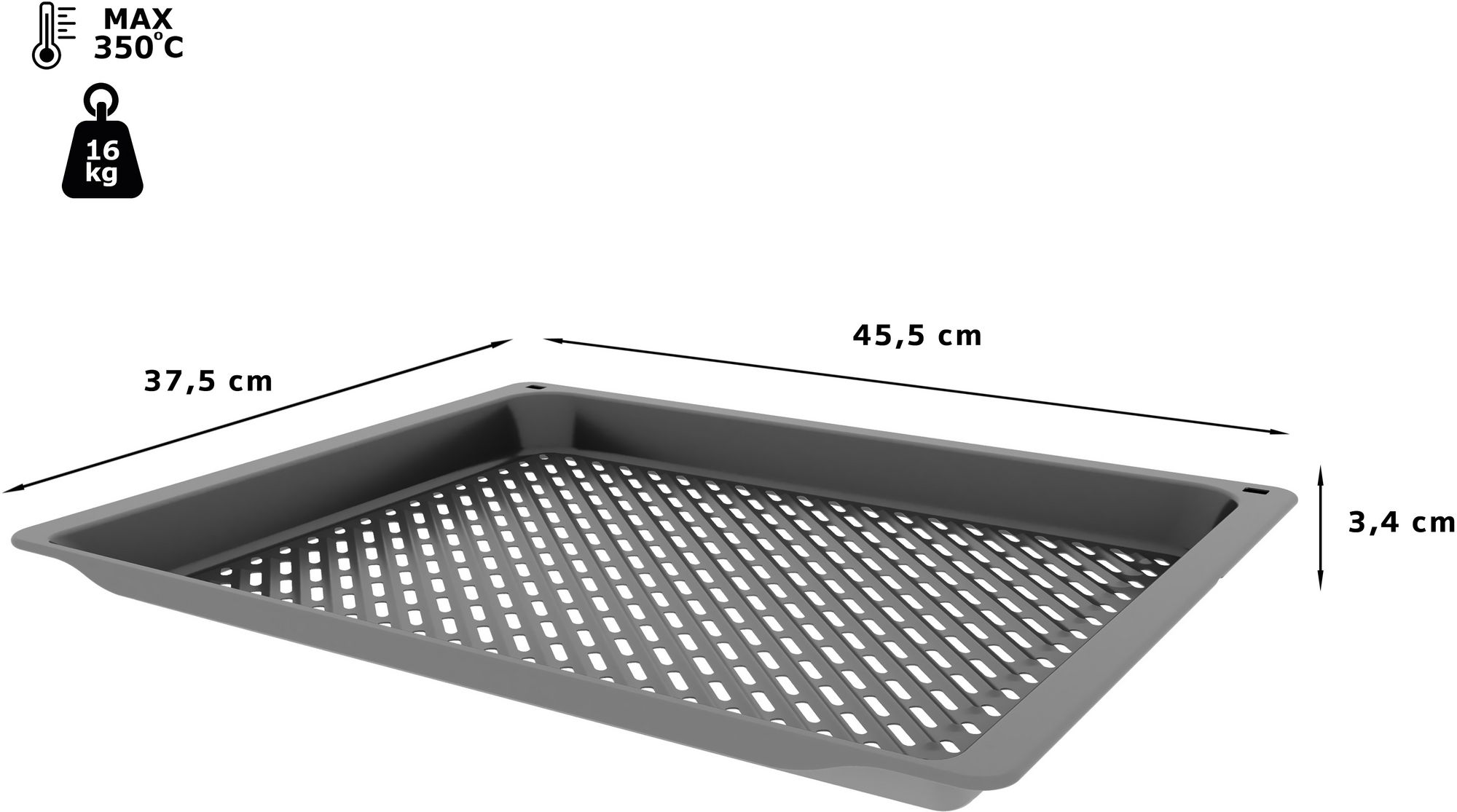 Bandeja Air Fry & Grill 34 x 455 x 375 mm HEZ62907017007258