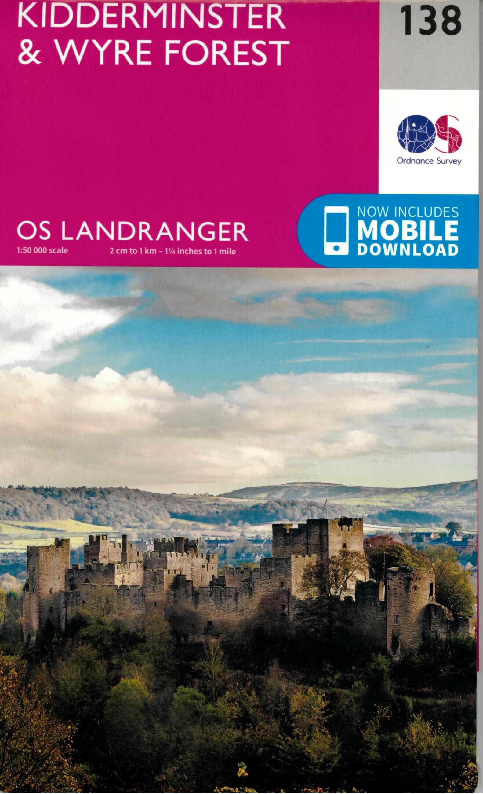 ORDNANCE SURVEY - 138 GB KIDDERMINSTER 1 50 000