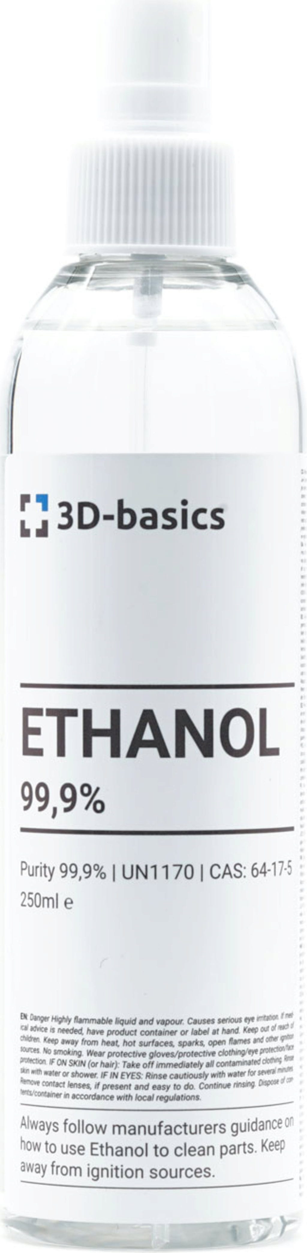 3D-basics  Ethanol 99,9%, 250 ml    Hochreines Reinigungsmittel