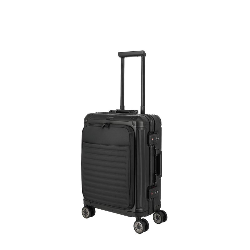Valise cabine rigide Next Aluminium 55 cm Noir