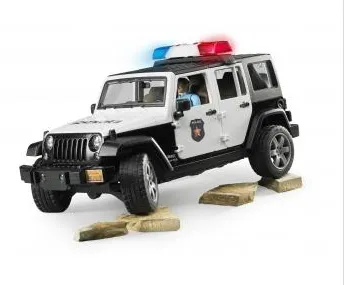 Bruder Jeep Wrangler Rubicon Police vehicle with police officer and accessories toy
