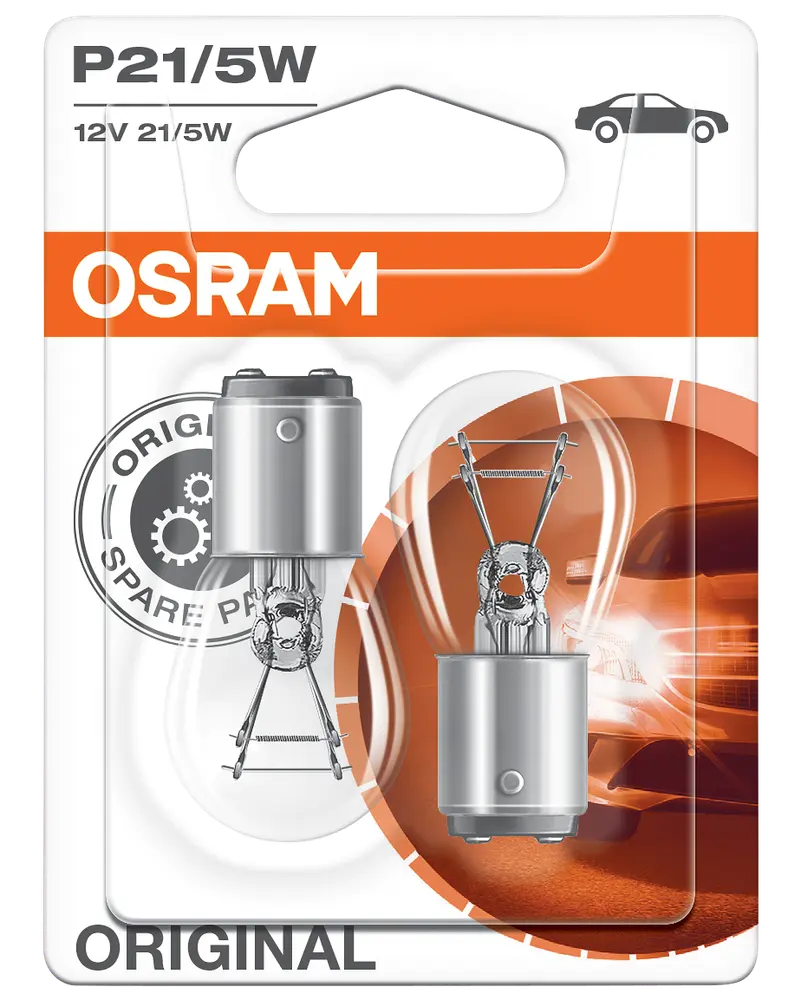 Osram autopære P21/5W 12V 2-pak