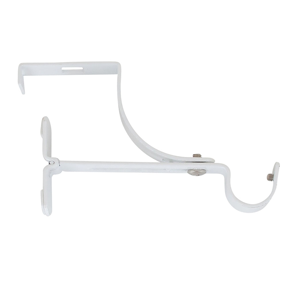 Support tringle pour caisson volet roulant blanc satiné D 20mm