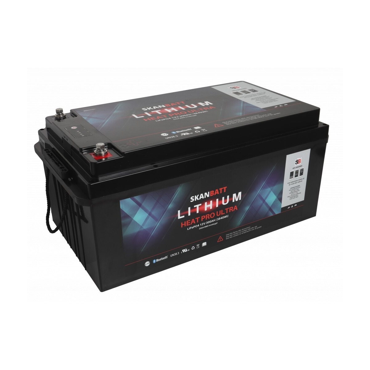 SKANBATT Lithium HEAT PRO Ultra 12V 300AH - CAN Bus - 400A (
