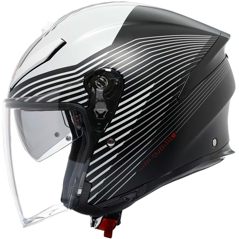 AGV - Casque K5 Jet Evo Control Noir Mat / Blanc