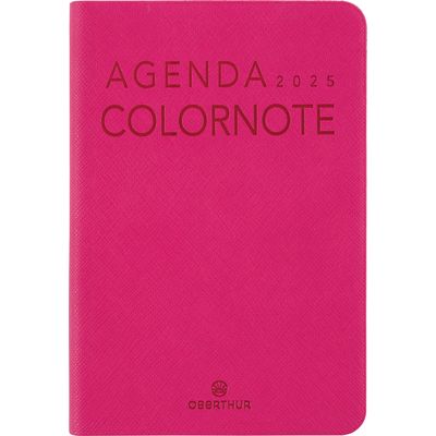 Agenda Colornote - 1 semaine sur 2 pages - 10 x 15 cm - fuchsia - Oberthur