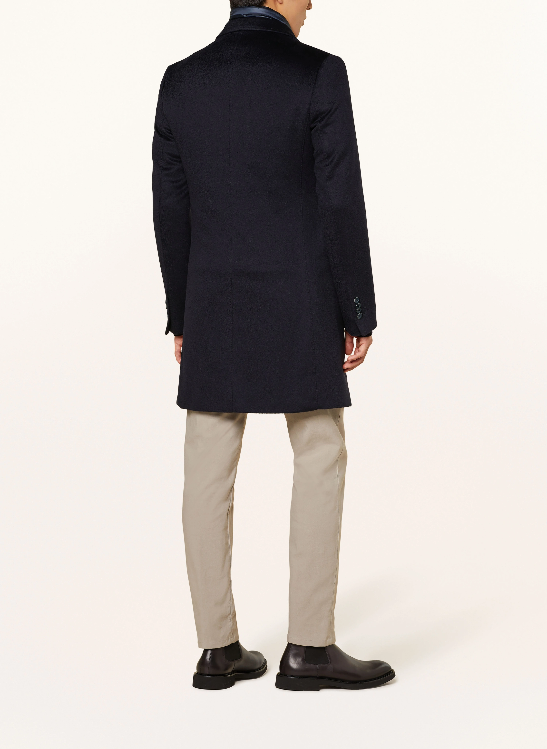 HERNO Cashmere-Mantel mit herausnehmbarer Blende