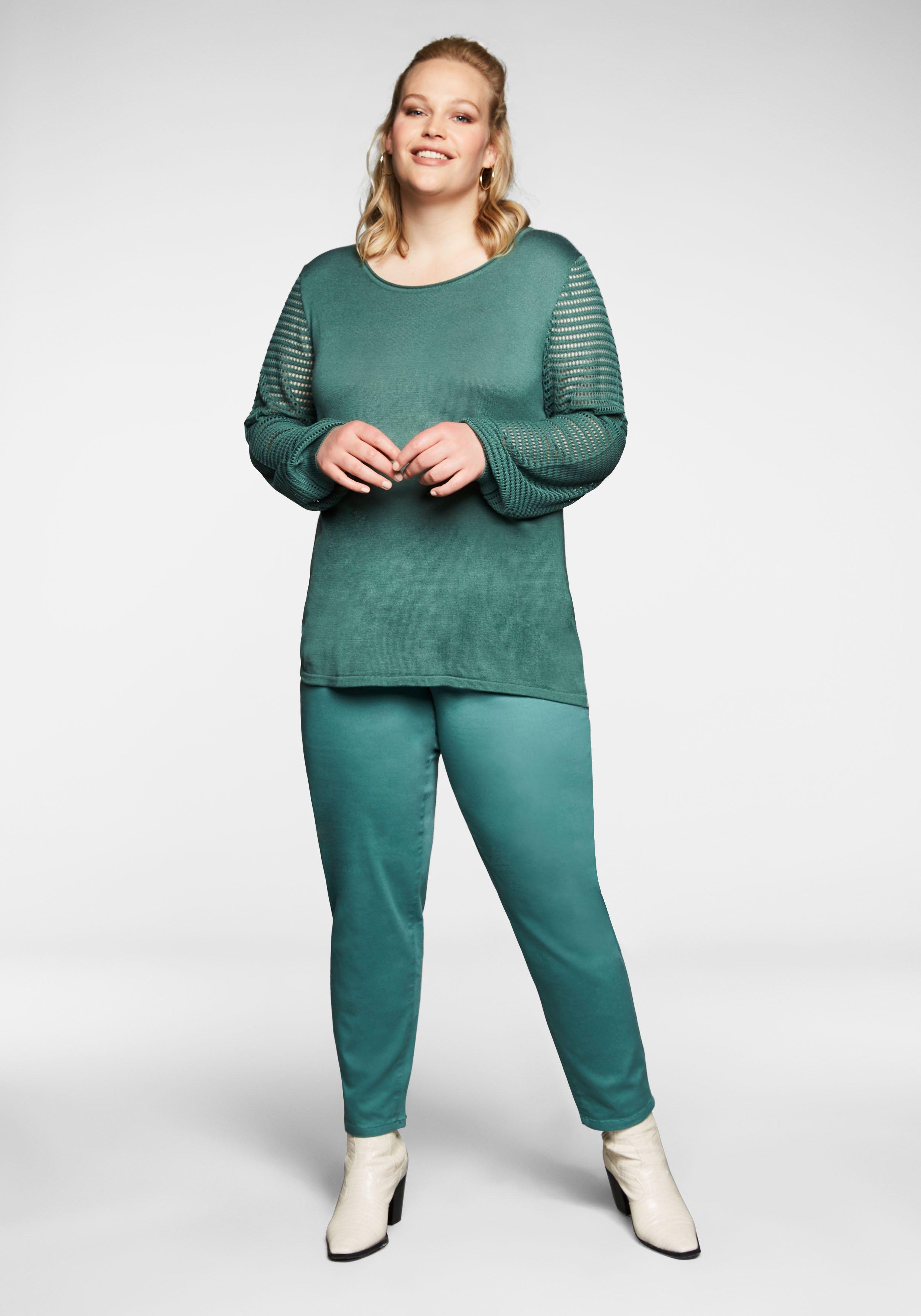 Hose im Mom-Schnitt mit High-Waist-Bund