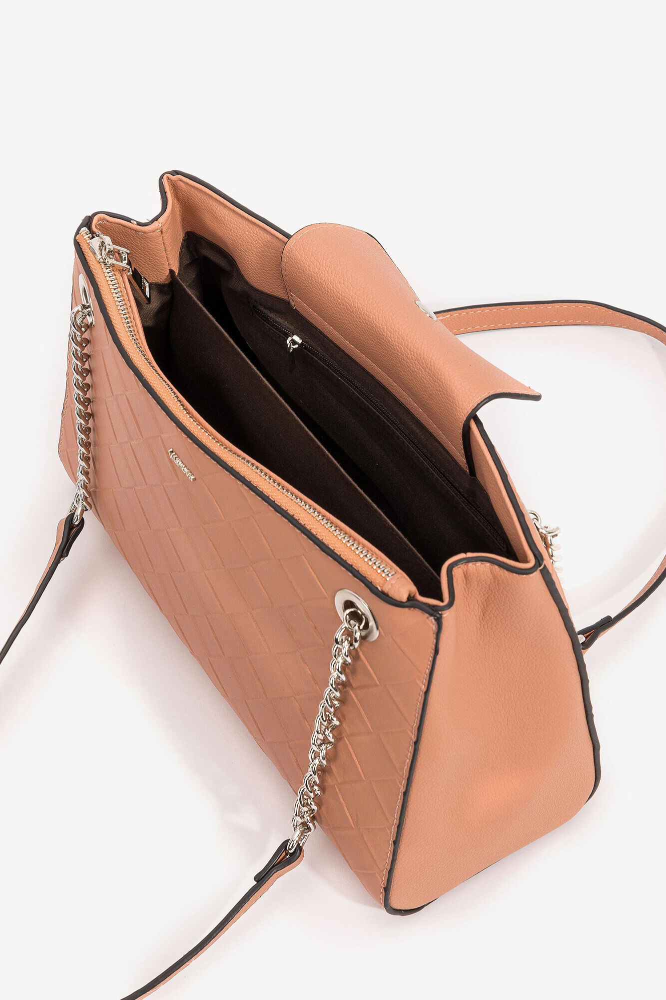 Bolsa rosa texturizada - Rosa
