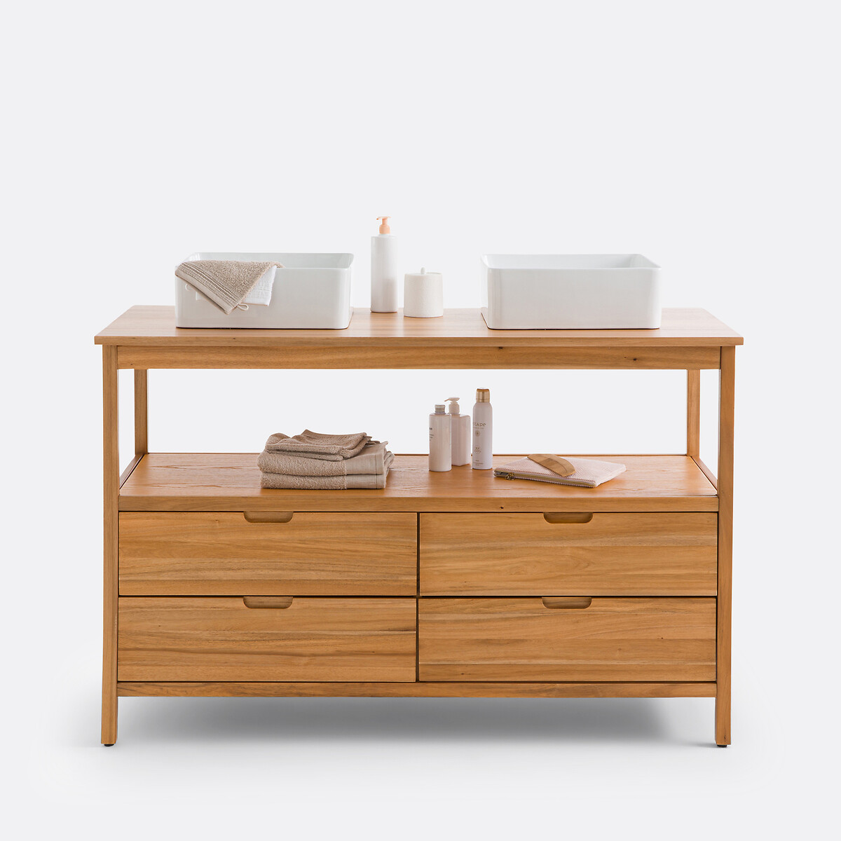 LA REDOUTE INTERIEURS<br>Móvel duplo de acácia L130cm, Cheira