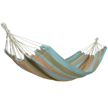 Hangmat polyester katoen outdoor 3 kleuren