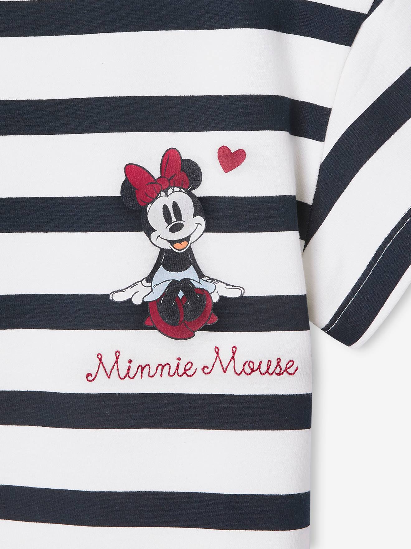 Vestido de marinheiro listrado azul-marinho Minnie da DS® para meninas